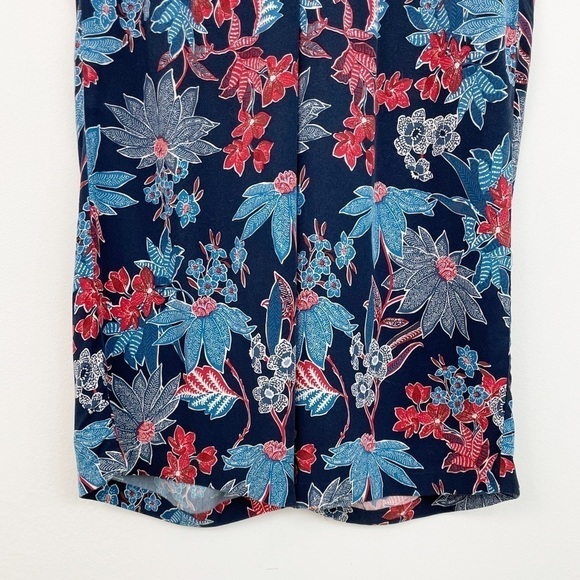 J. Jill Boho Floral Print Lagenlook Lightweight Wide Leg Casual Pants Size M - Picture 6 of 11